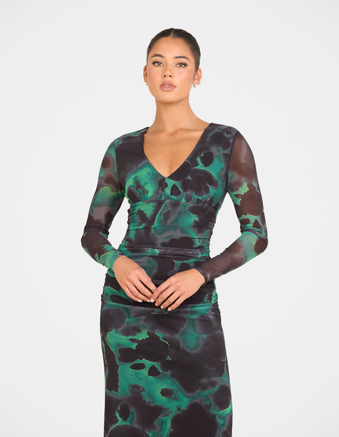 Romie Mesh Maxi Dress